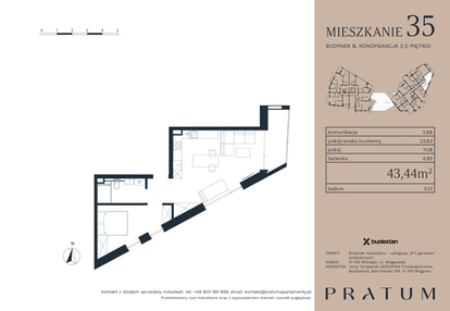 Mieszkanie w inwestycji: PRATUM APARTAMENTY ETAP I