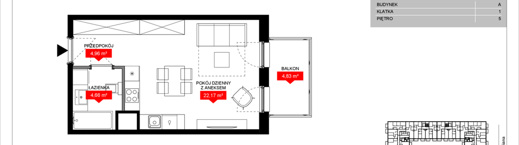 Mieszkanie w inwestycji: Osiedle Bociana 5