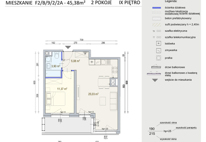 Mieszkanie w inwestycji: Modern Mokotów etap 6, budynek F1 i F2