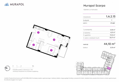 Mieszkanie w inwestycji: Murapol Scarpa