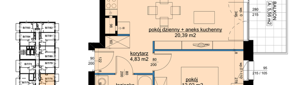 Mieszkanie w inwestycji: Osiedle Hawelańska etap III - bud. B