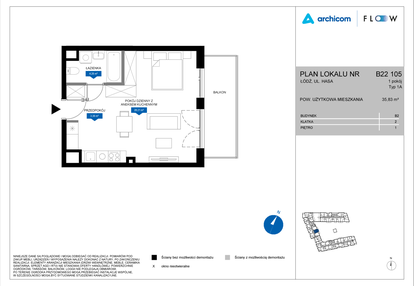 Mieszkanie w inwestycji: Flow - bud. B2 A i bud. B2 B