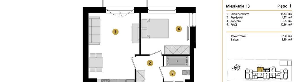 Mieszkanie w inwestycji: Apartamenty Opolczyka