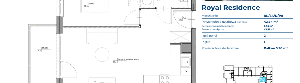 Mieszkanie w inwestycji: Royal Residence 6A