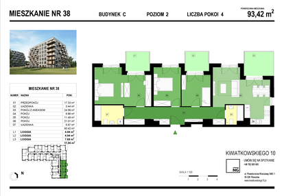Mieszkanie w inwestycji: Panorama Kwiatkowskiego River II