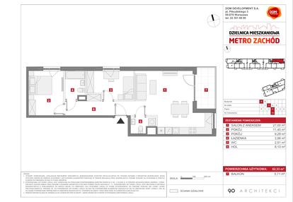 Mieszkanie w inwestycji: Dzielnica Mieszkaniowa Metro Zachód - etap 13