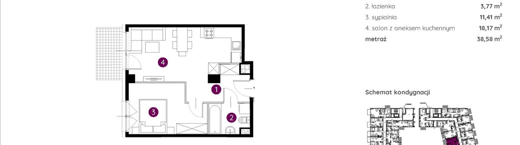 Mieszkanie w inwestycji: Murapol Nowe Bogucice