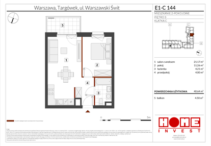 Mieszkanie w inwestycji: Warszawski Świt etap X