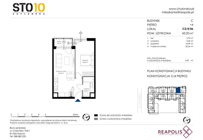 Mieszkanie w inwestycji: Chylońska STO10 etap III