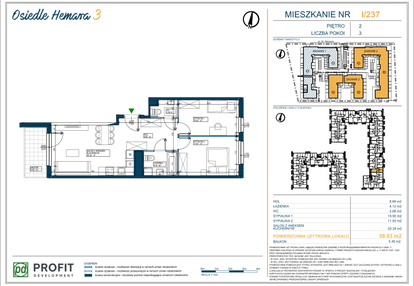 Mieszkanie w inwestycji: Osiedle Hemara - etap III bud. 2 i 3