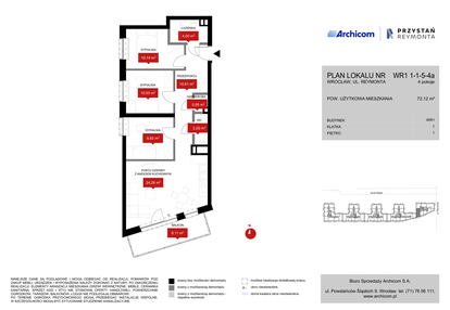 Mieszkanie w inwestycji: Przystań Reymonta