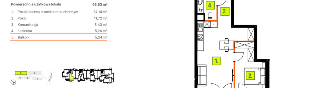 Mieszkanie w inwestycji: Osiedle BLASK - Etap I
