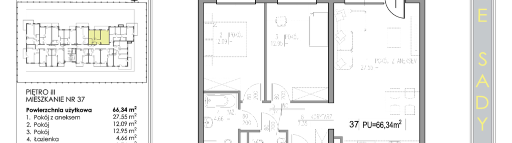 Mieszkanie w inwestycji: Nowe Sady 85