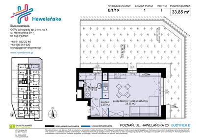 Mieszkanie w inwestycji: Osiedle Hawelańska etap III - bud. B