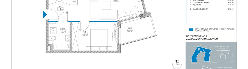 Mieszkanie w inwestycji: Spokojny Mokotów etap II