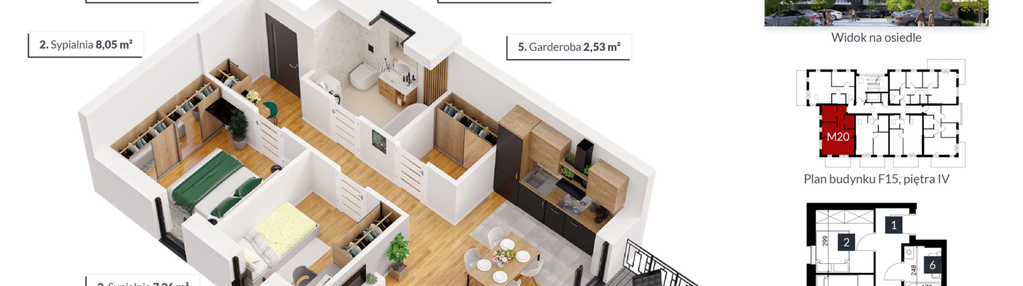 Mieszkanie w inwestycji: Tęczowy Zakątek F-15