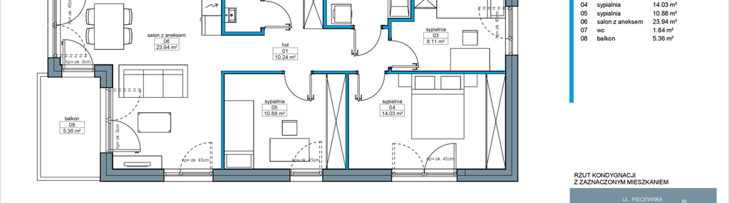 Mieszkanie w inwestycji: Rakoczego 17