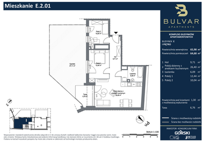 Mieszkanie w inwestycji: Bulvar Apartments - etap II
