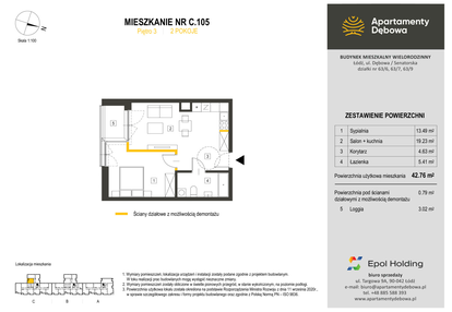 Mieszkanie w inwestycji: Apartamenty Dębowa