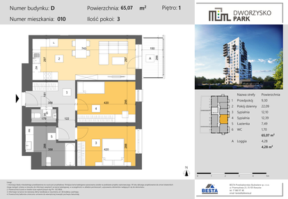 Mieszkanie w inwestycji: Dworzysko Park - Etap III