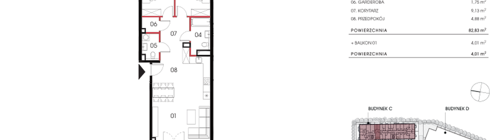 Mieszkanie w inwestycji: Naramowicka 100