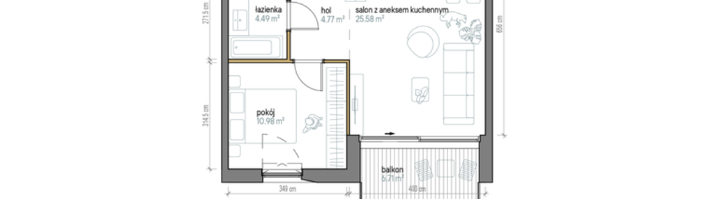 Mieszkanie w inwestycji: Kopernika 71