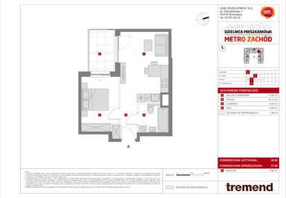 Mieszkanie w inwestycji: Dzielnica Mieszkaniowa Metro Zachód - etap 8.1