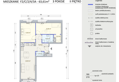 Mieszkanie w inwestycji: Modern Mokotów etap 6, budynek F1 i F2