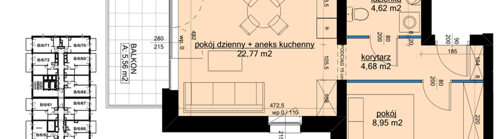 Mieszkanie w inwestycji: Osiedle Hawelańska etap III - bud. B