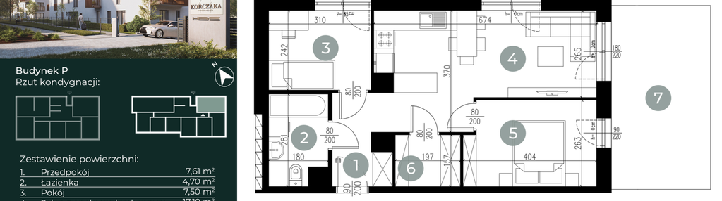 Mieszkanie w inwestycji: Korczaka Apartamenty