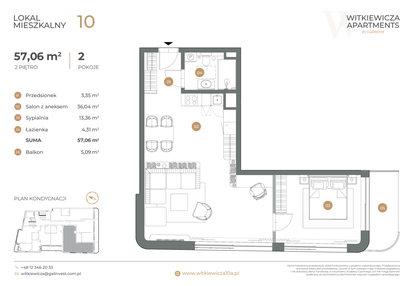 Mieszkanie w inwestycji: Witkiewicza Apartments