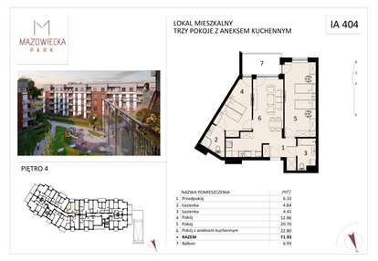 Mieszkanie w inwestycji: Mazowiecka Park - budynek I