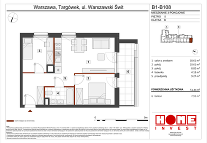 Mieszkanie w inwestycji: Warszawski Świt etap VIII