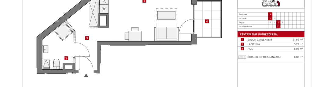 Mieszkanie w inwestycji: Dzielnica Mieszkaniowa Metro Zachód - etap 6