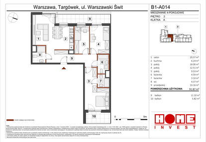 Mieszkanie w inwestycji: Warszawski Świt etap VIII