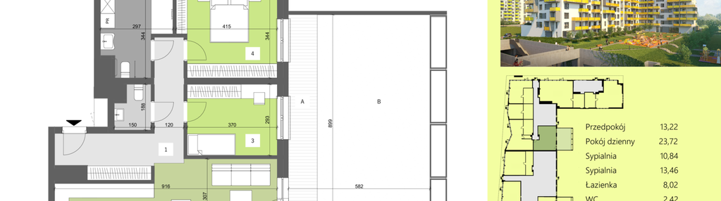 Mieszkanie w inwestycji: Dworzysko Park - Etap II