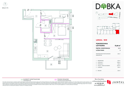 Mieszkanie w inwestycji: Dobka
