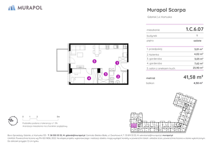 Mieszkanie w inwestycji: Murapol Scarpa
