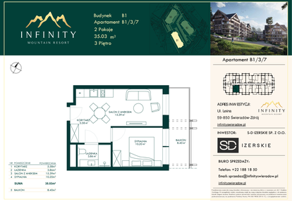 Mieszkanie w inwestycji: Infinity Mountain Resort etap 2