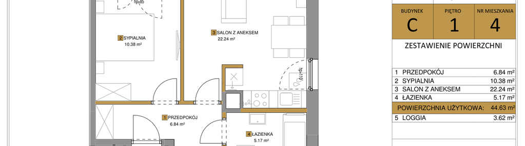 Mieszkanie w inwestycji: KOLEJ NA 19