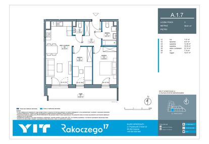 Mieszkanie w inwestycji: Rakoczego 17