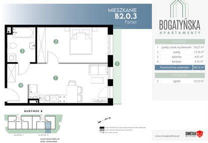 Mieszkanie w inwestycji: Bogatyńska Apartamenty - Etap II