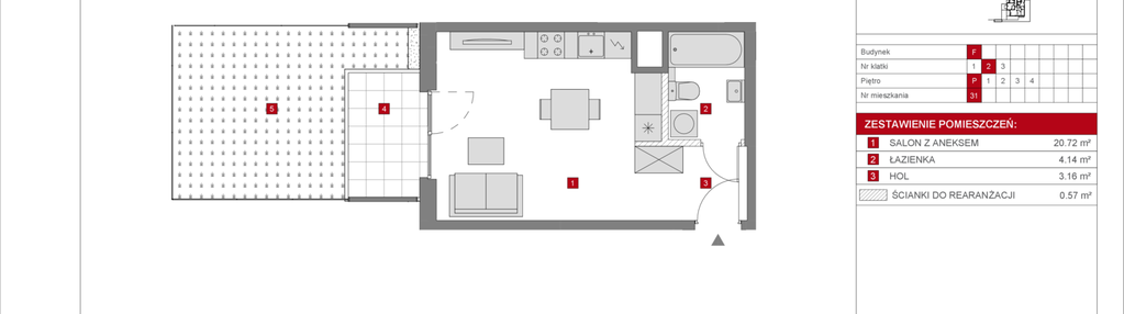 Mieszkanie w inwestycji: Dzielnica Mieszkaniowa Metro Zachód - etap 8