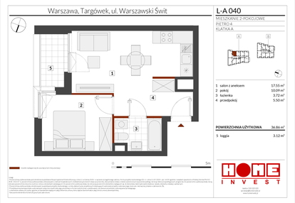 Mieszkanie w inwestycji: Warszawski Świt etap XII