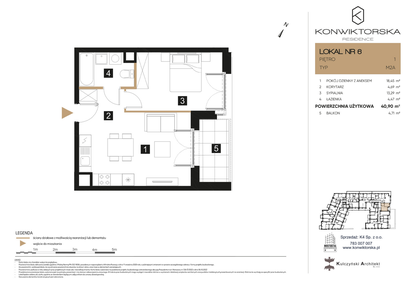 Mieszkanie w inwestycji: Konwiktorska Residence
