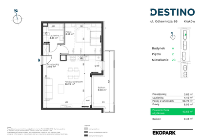 Mieszkanie w inwestycji: Destino