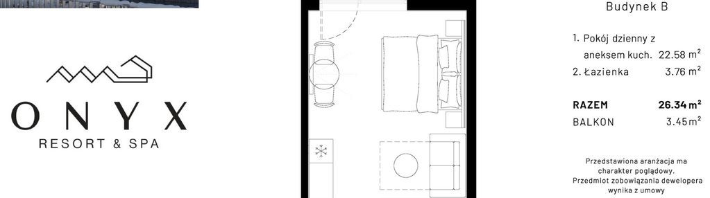 Mieszkanie w inwestycji: Onyx Resort & Spa