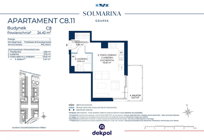 Mieszkanie w inwestycji: Sol Marina etap III