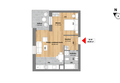 Mieszkanie w inwestycji: Przy Kochanowskiego