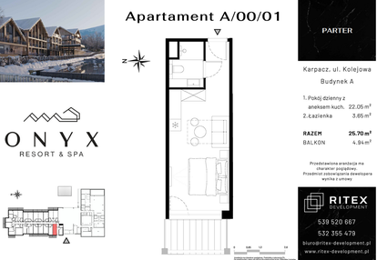 Mieszkanie w inwestycji: Onyx Resort & Spa